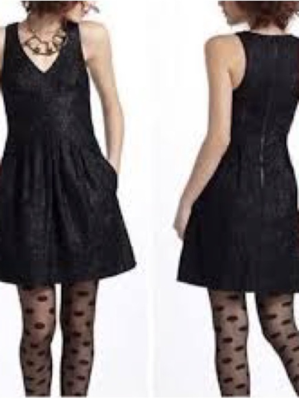 Small Dressy Little Black Lace Designer Leifsdottir Dress